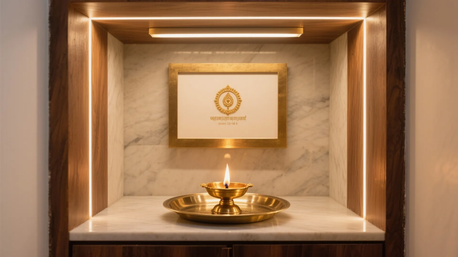 Brass Diyas and Layered Lighting