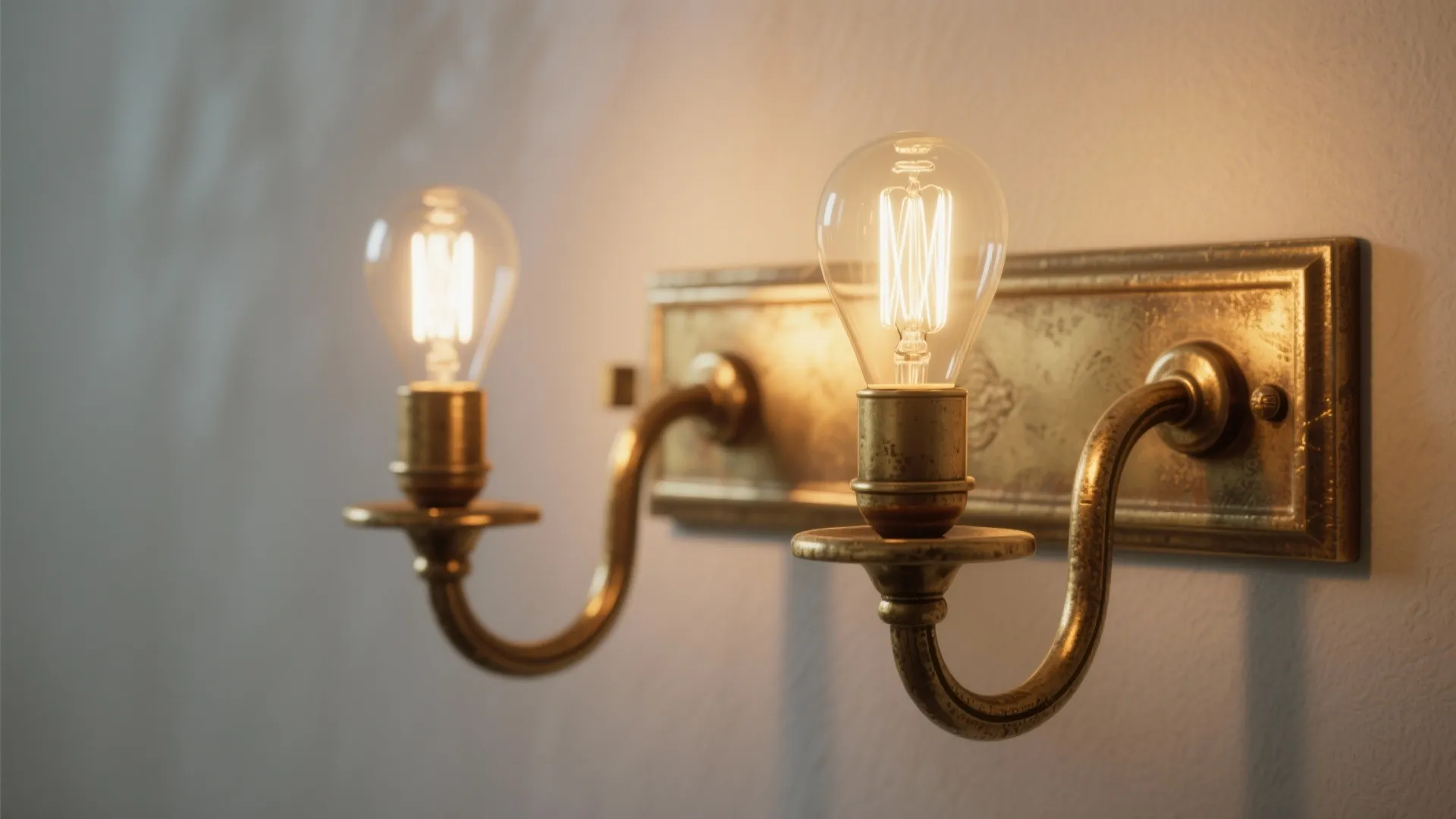 1. Brass Double-Arm Sconces for Narrow Hallways