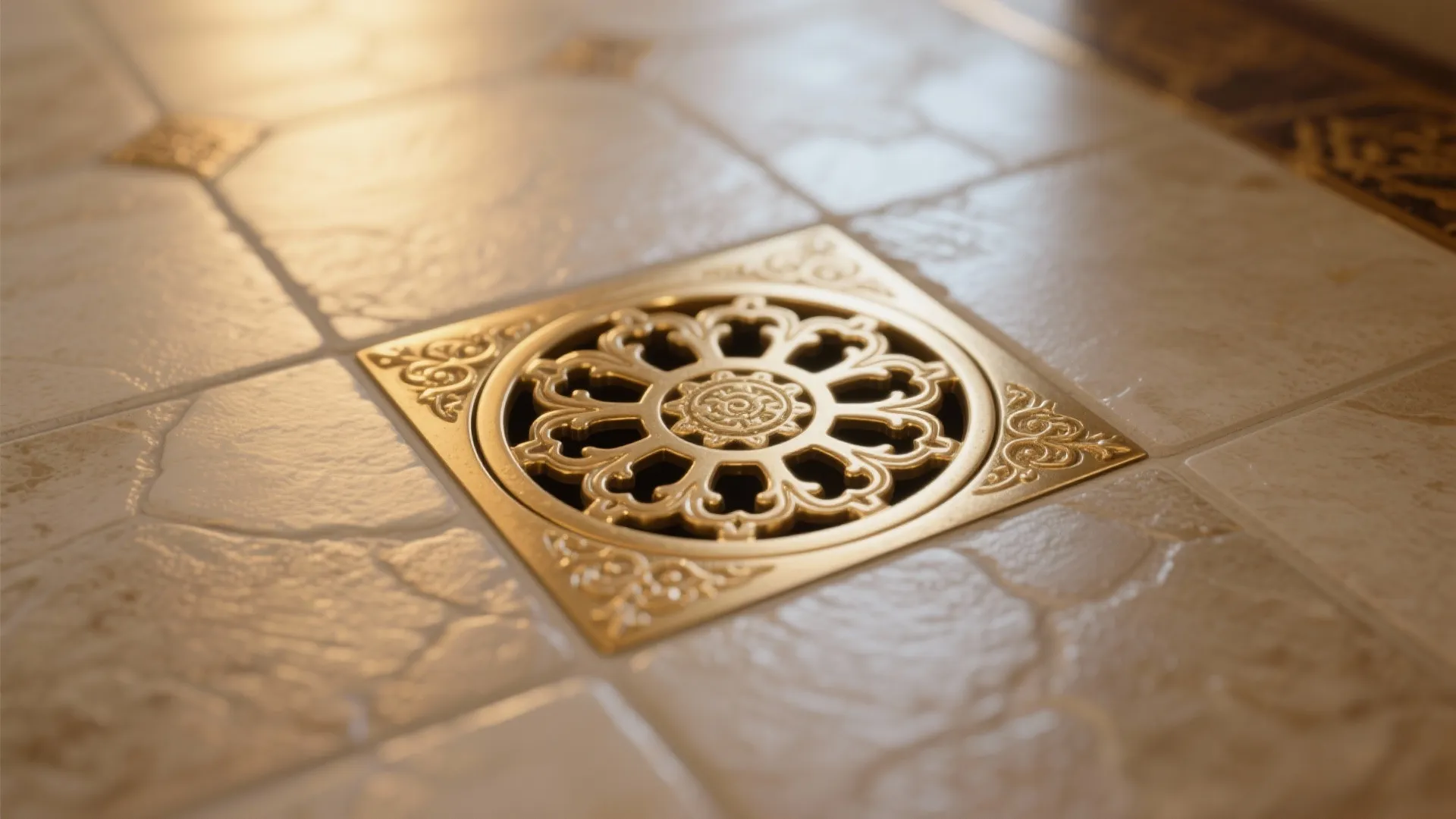 Decorative Brass Drain Cover