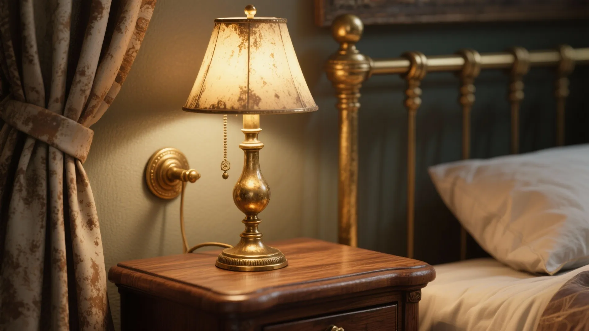 2. Brass Fixtures and Lighting