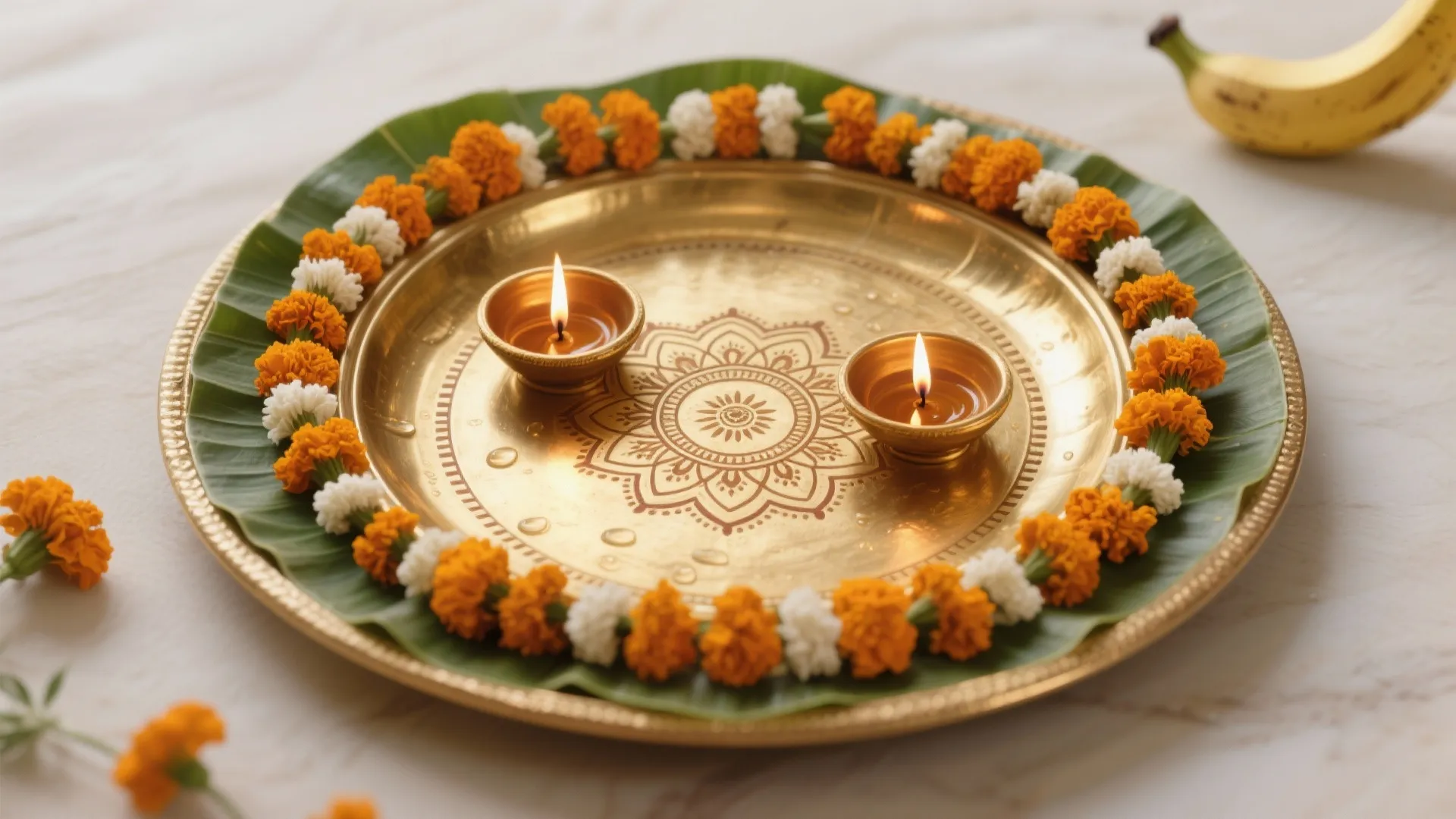 Minimalist Brass Base + Fresh Florals