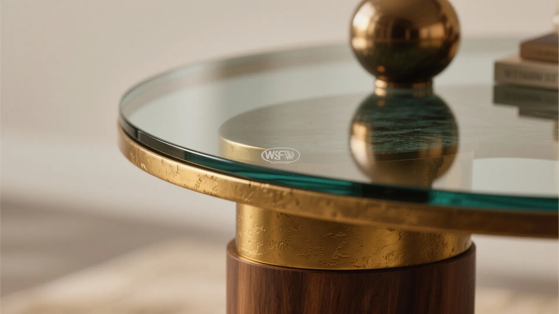 4. Mix-material glass accent table for contrast