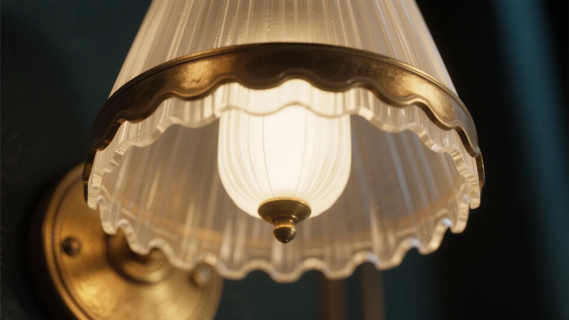 Art Deco brass uplights