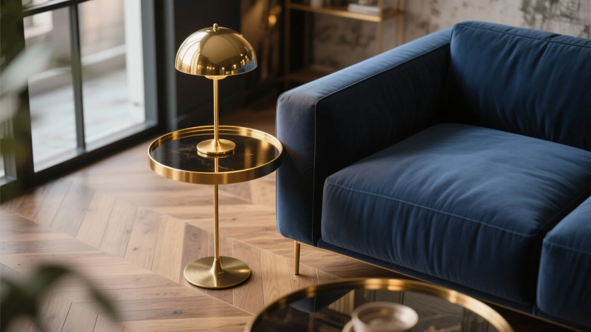 2. Brass and Gold Highlights