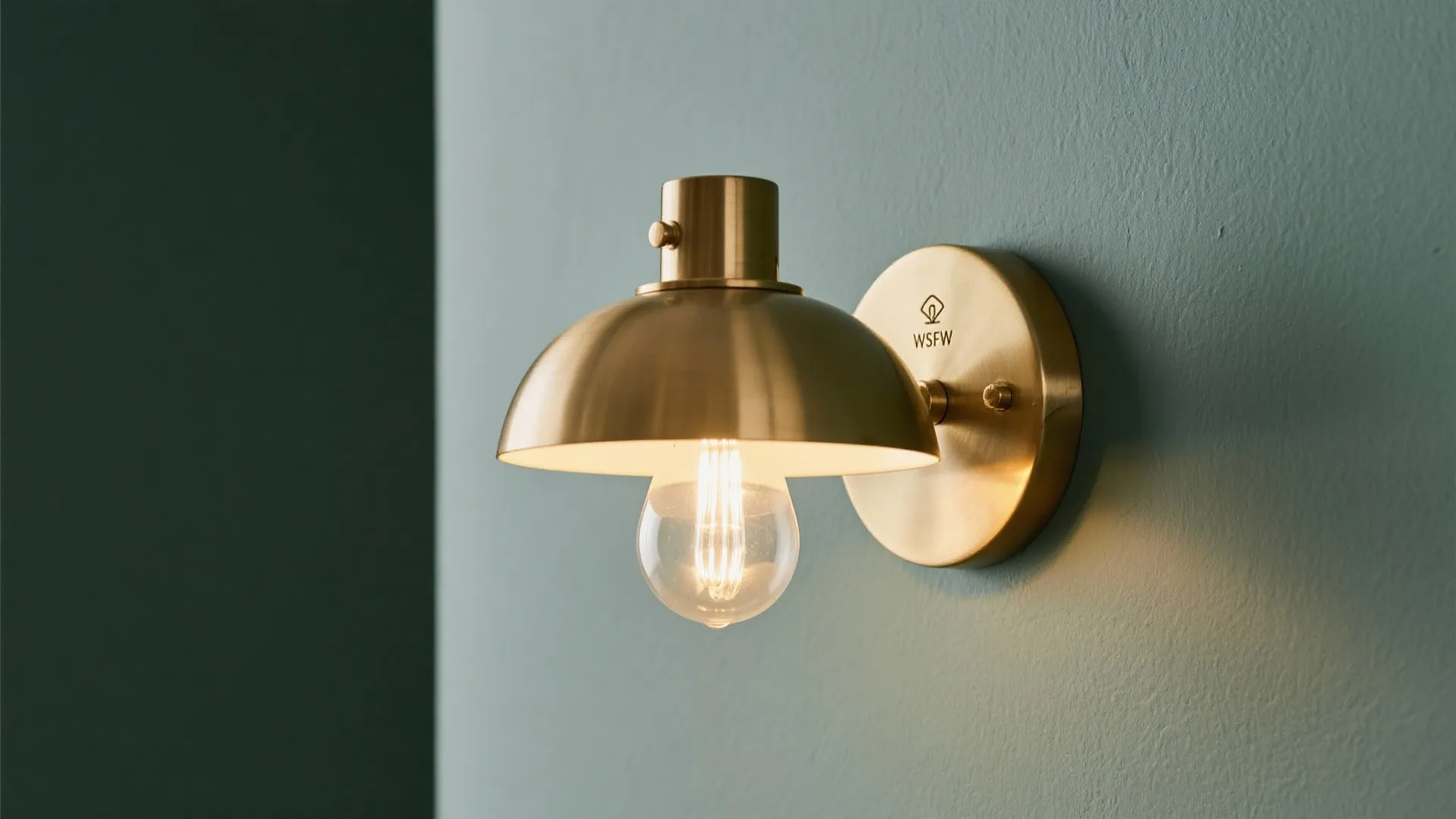 4. Grey Green + Brass Accents