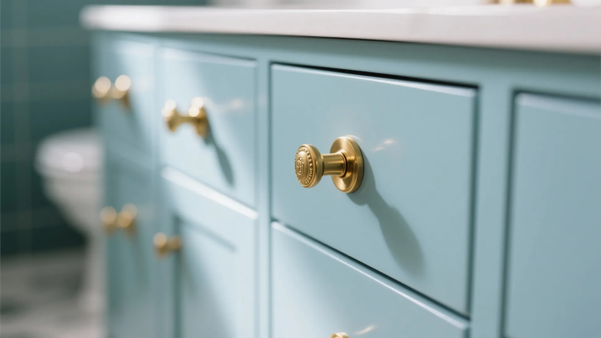 1. Pair with Warm Brass Hardware