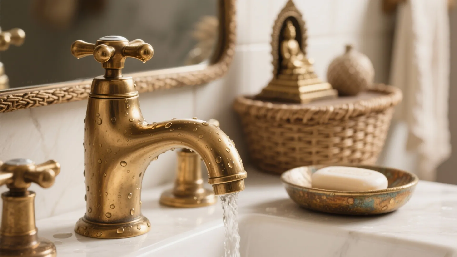 5. Brass hardware and meaningful accents