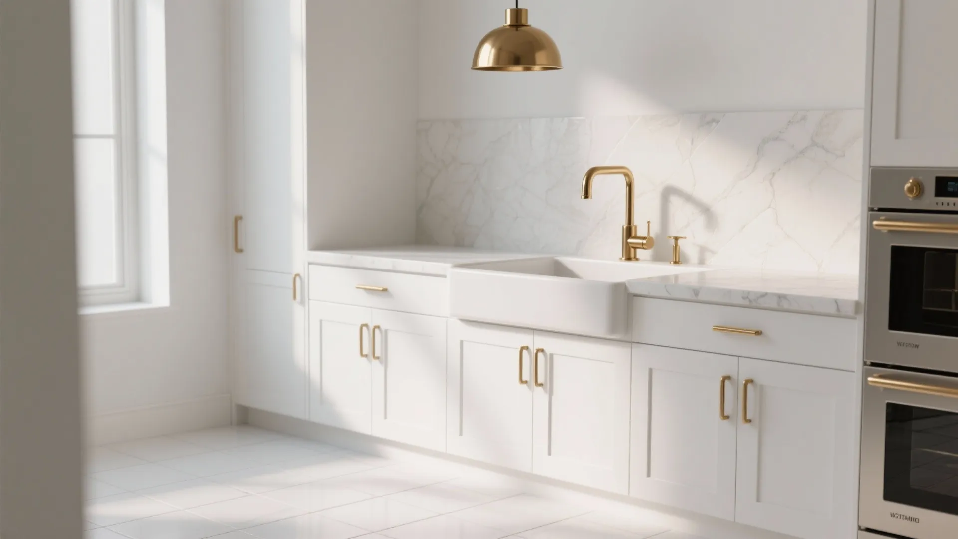 2. Introduce a focal tone with hardware and fixtures