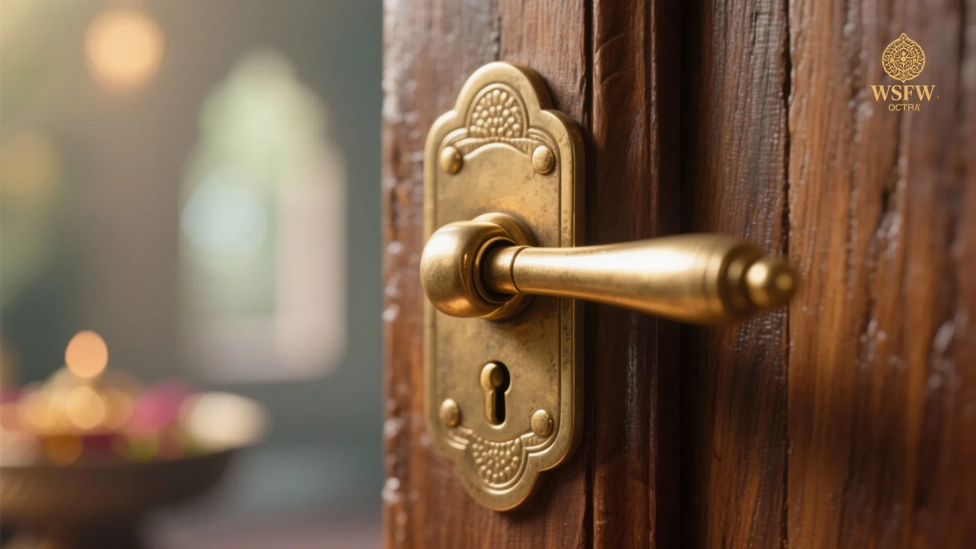 Idea 1: Jaali doors with warm backlighting