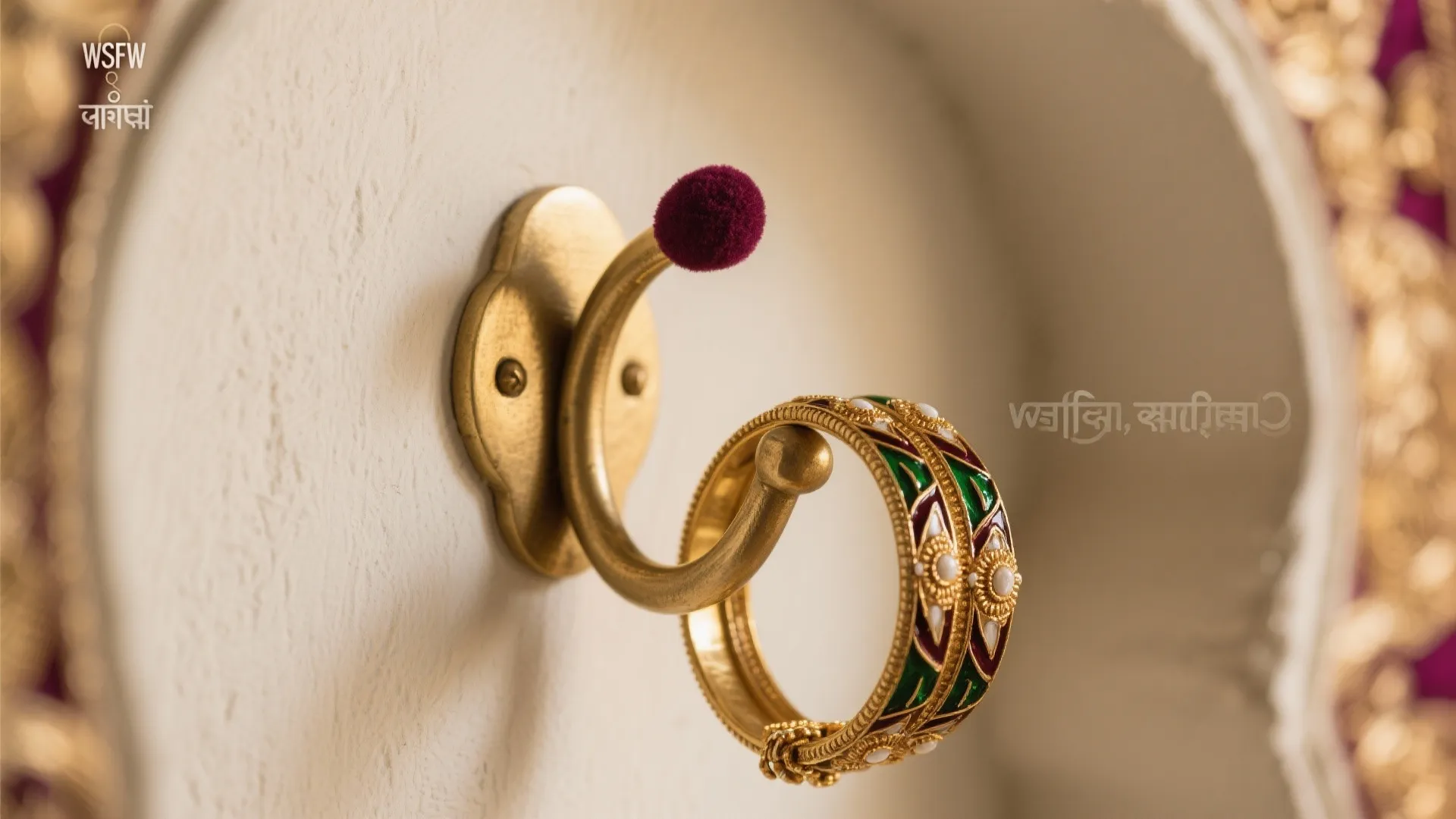 Brass Hooks in a Sacred Niche