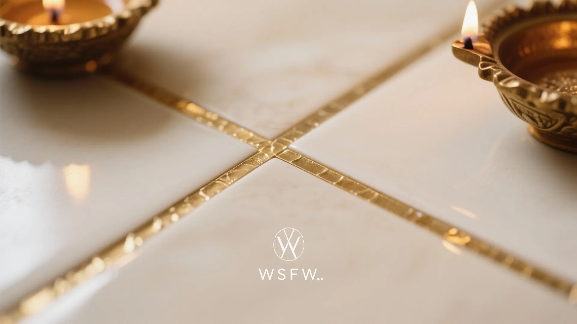 Subtle Gold Highlights with Easy-Clean Grout and Hygiene Wins