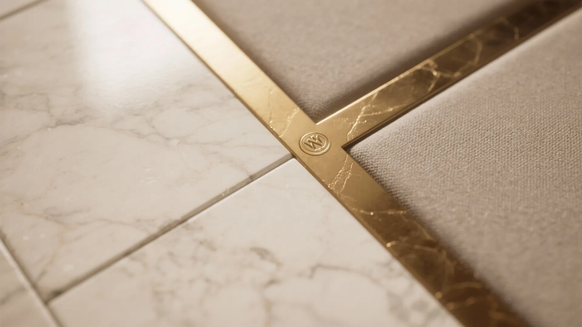 Marble-and-Brass Bedroom Serenity