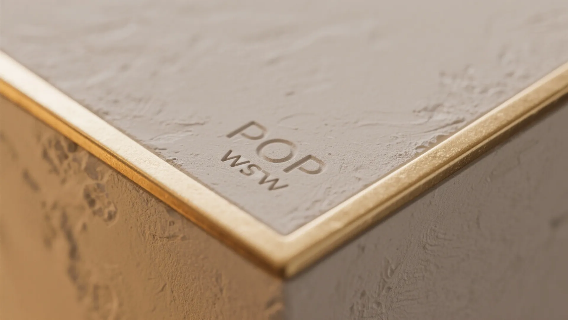 POP Panel Backdrop with Brass Accents