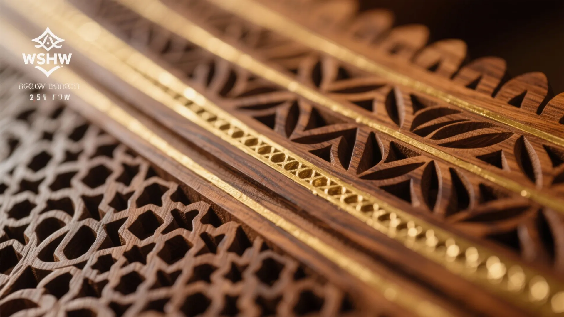 Carved Sheesham Mandir with Brass Inlays