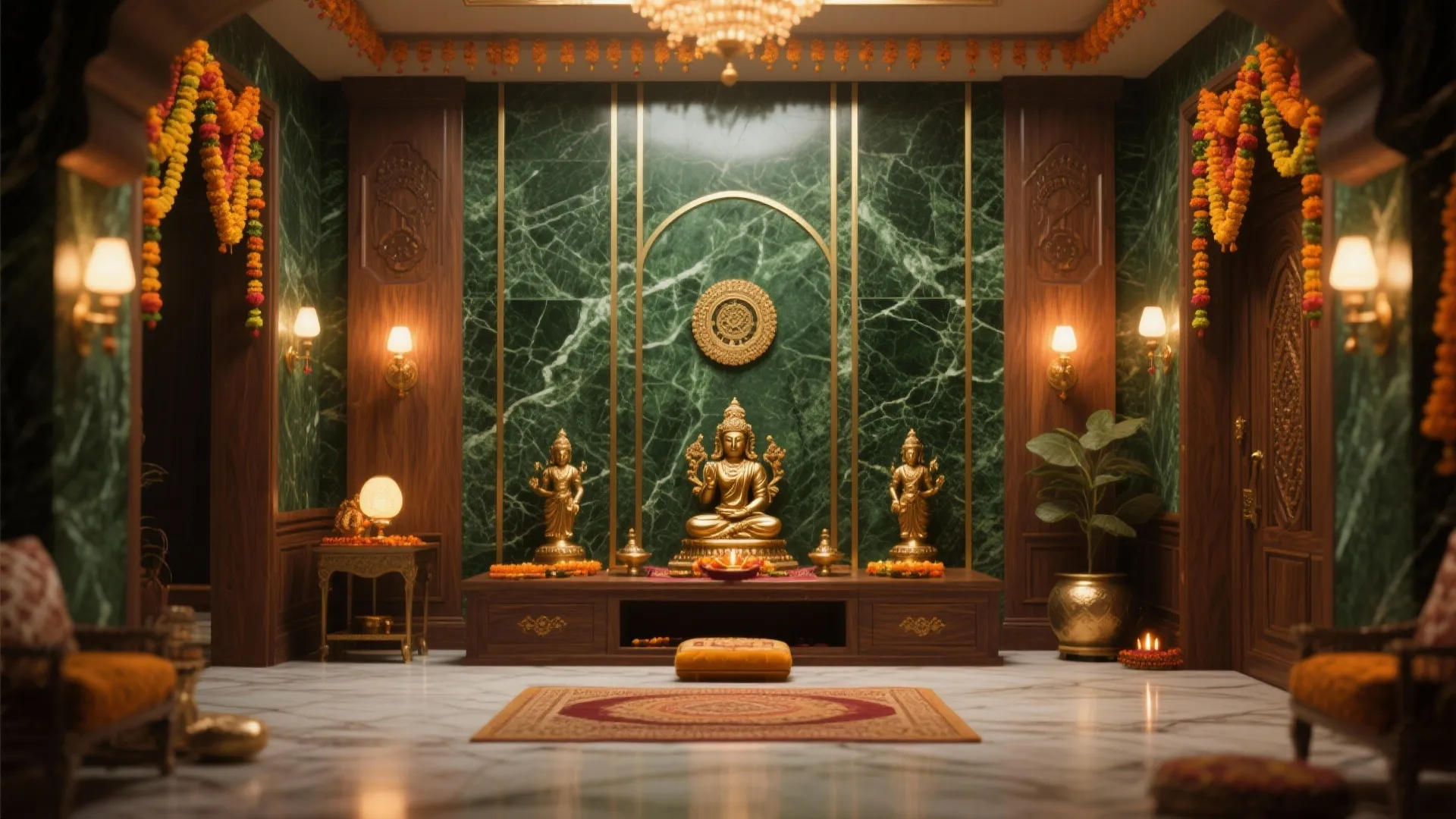 Granite with Brass Inserts