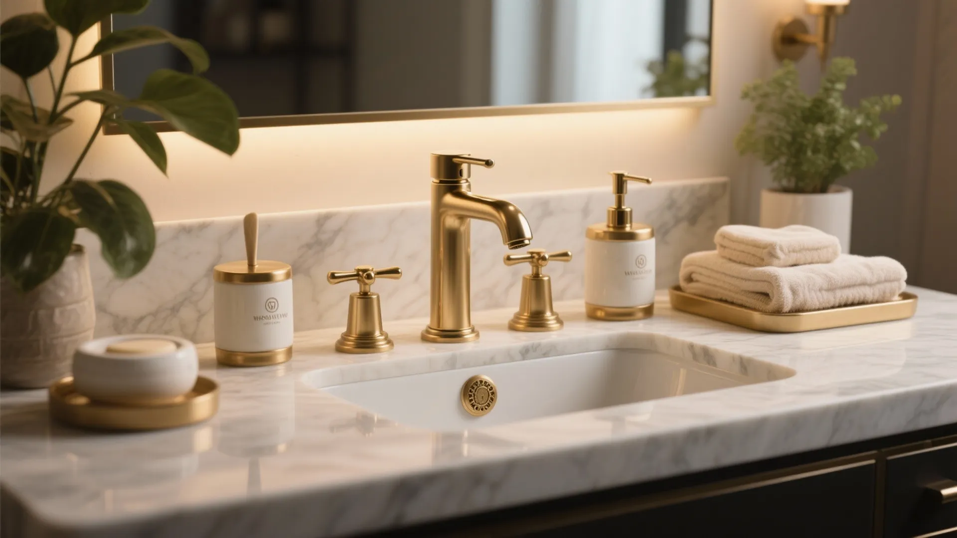 5. Integrated faucet and accessory set