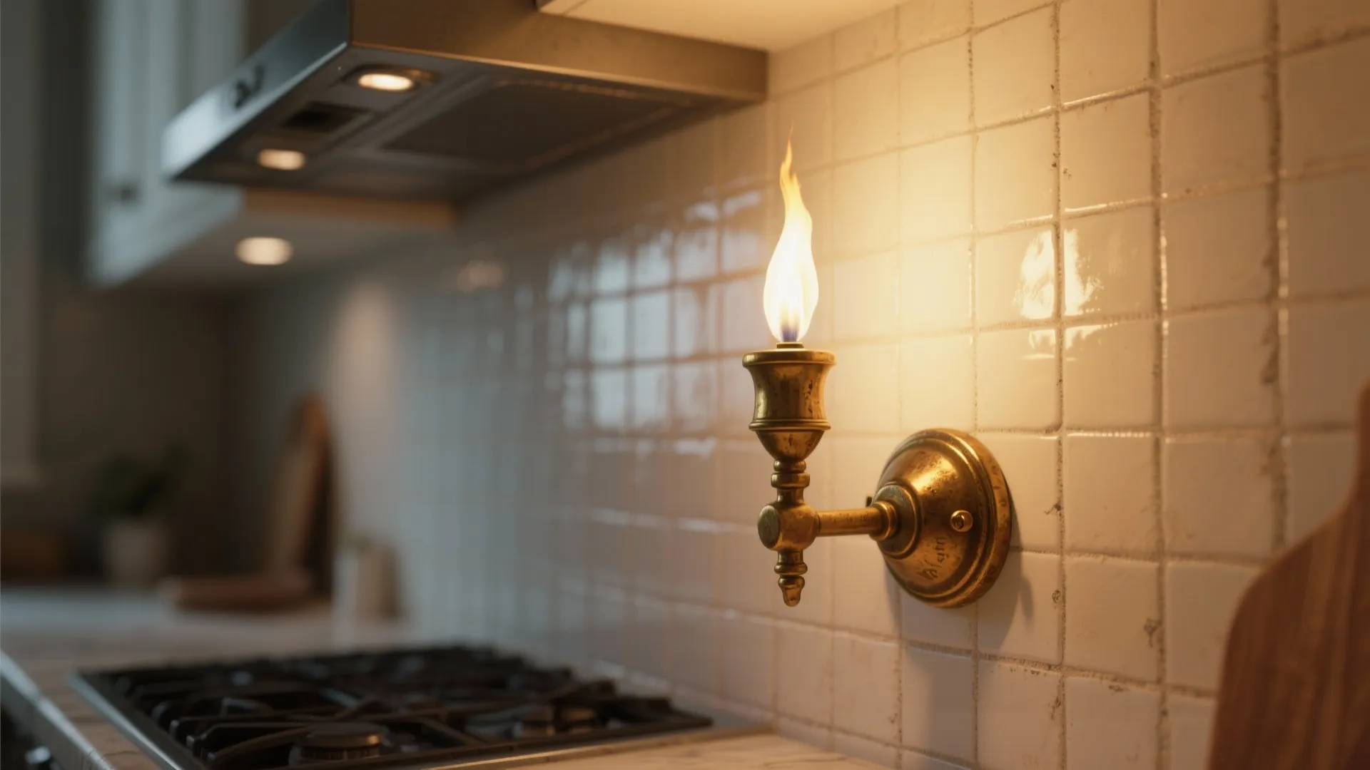 5. Brass Torch for Warm, Timeless Kitchens