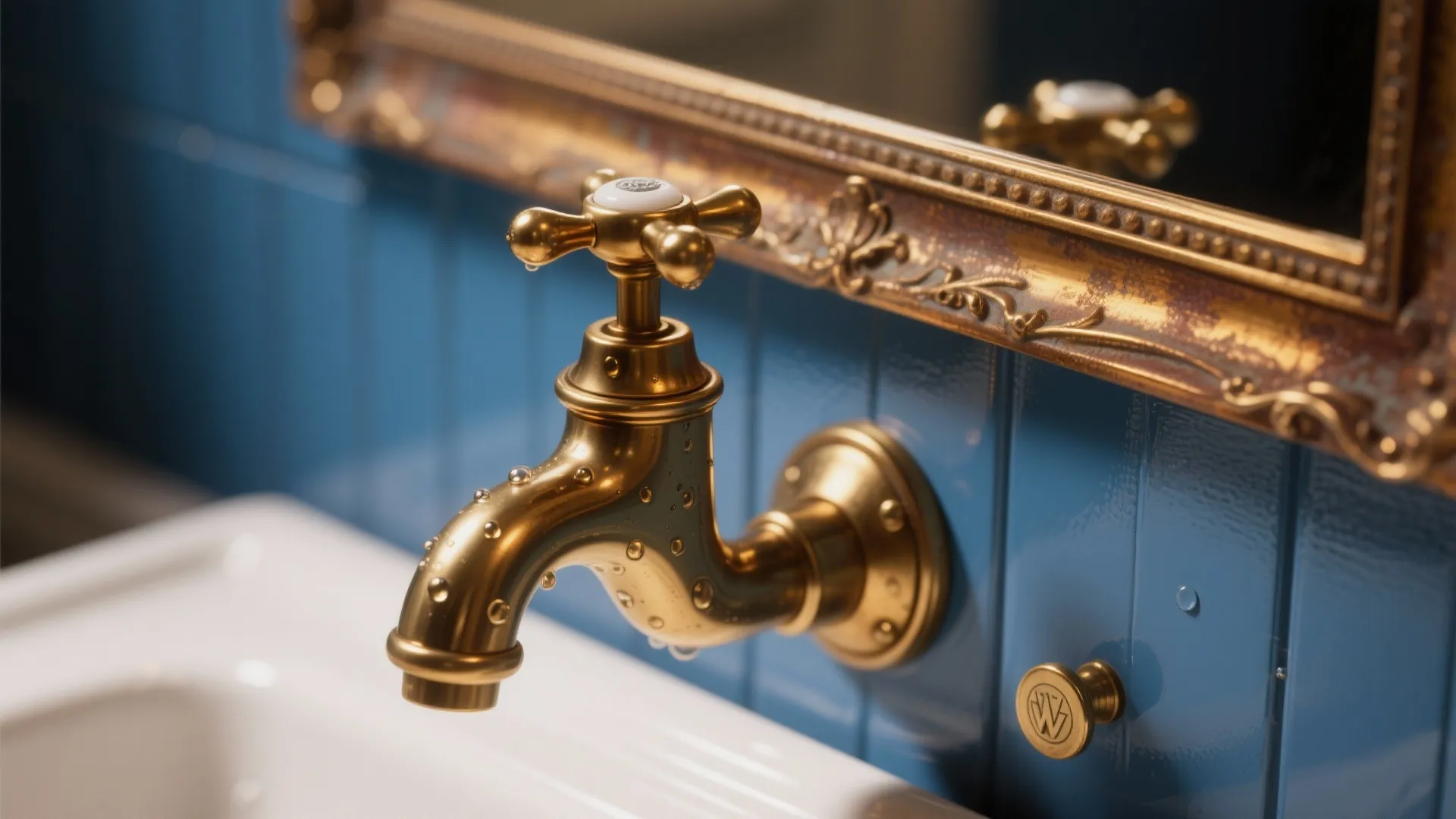 4. Polished Brass & Lacquer for Contrast