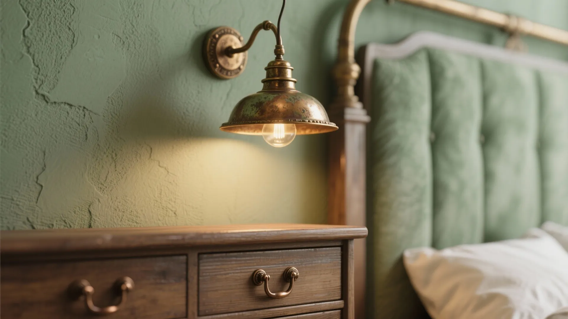 4. Mixed Metals and Vintage Lighting