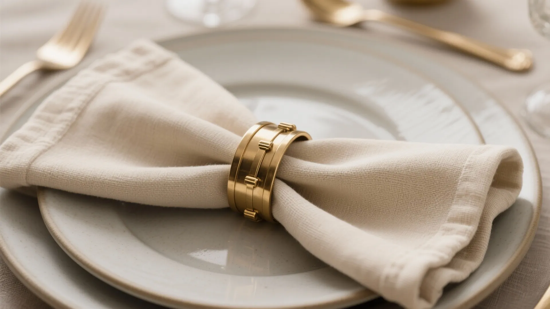 Metallic Accents with Soft Neutrals