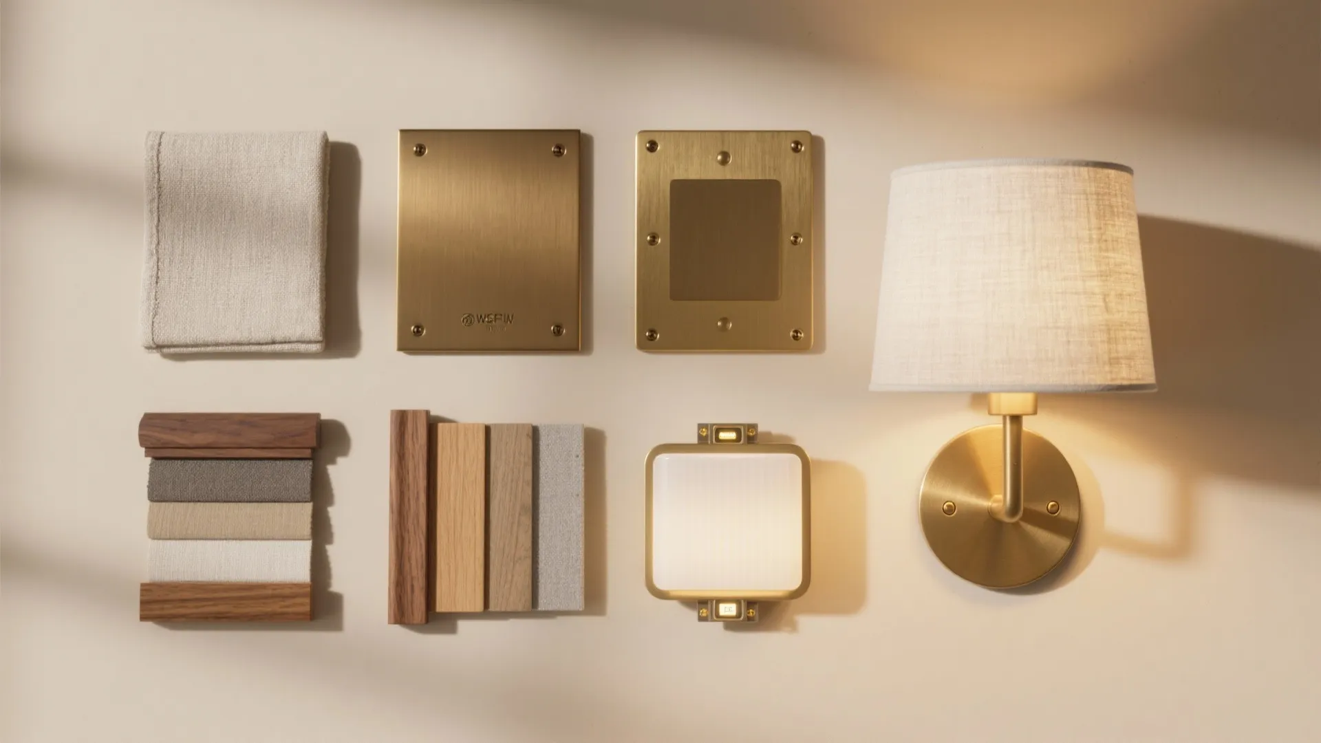 Warm Metals, Linen Shades, and Wood Accents