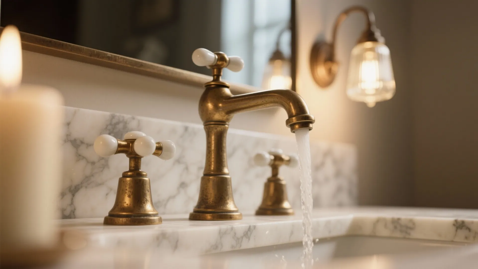 Warm Brass, Aged Bronze, and Period Lighting