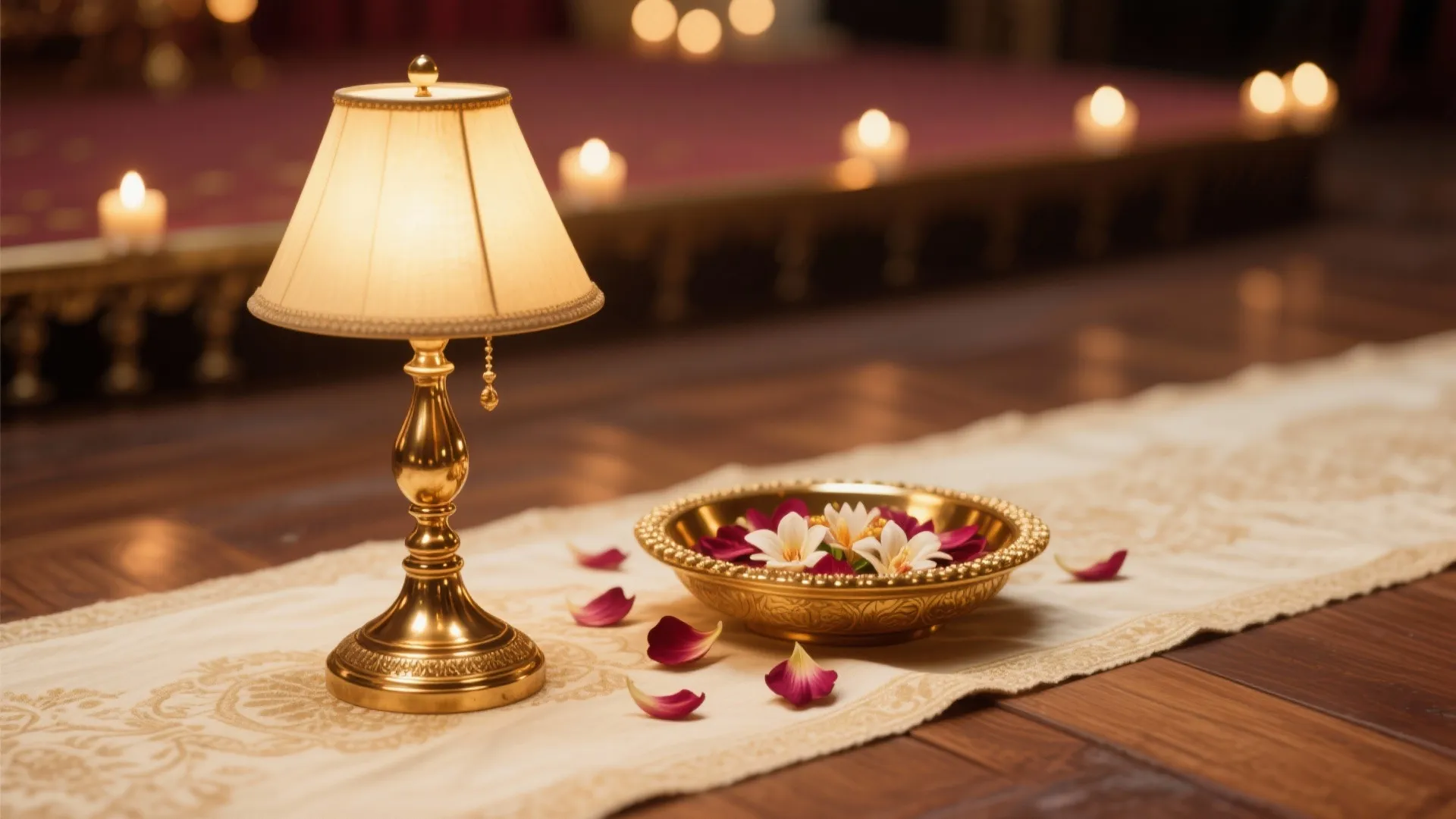 Compact Kalasham Stage with Brass Highlights