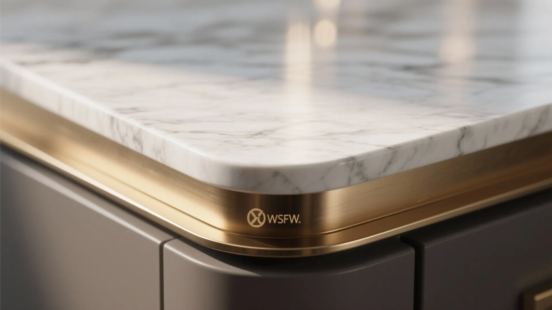 4) Marble, Brass, and Artisanal Detailing