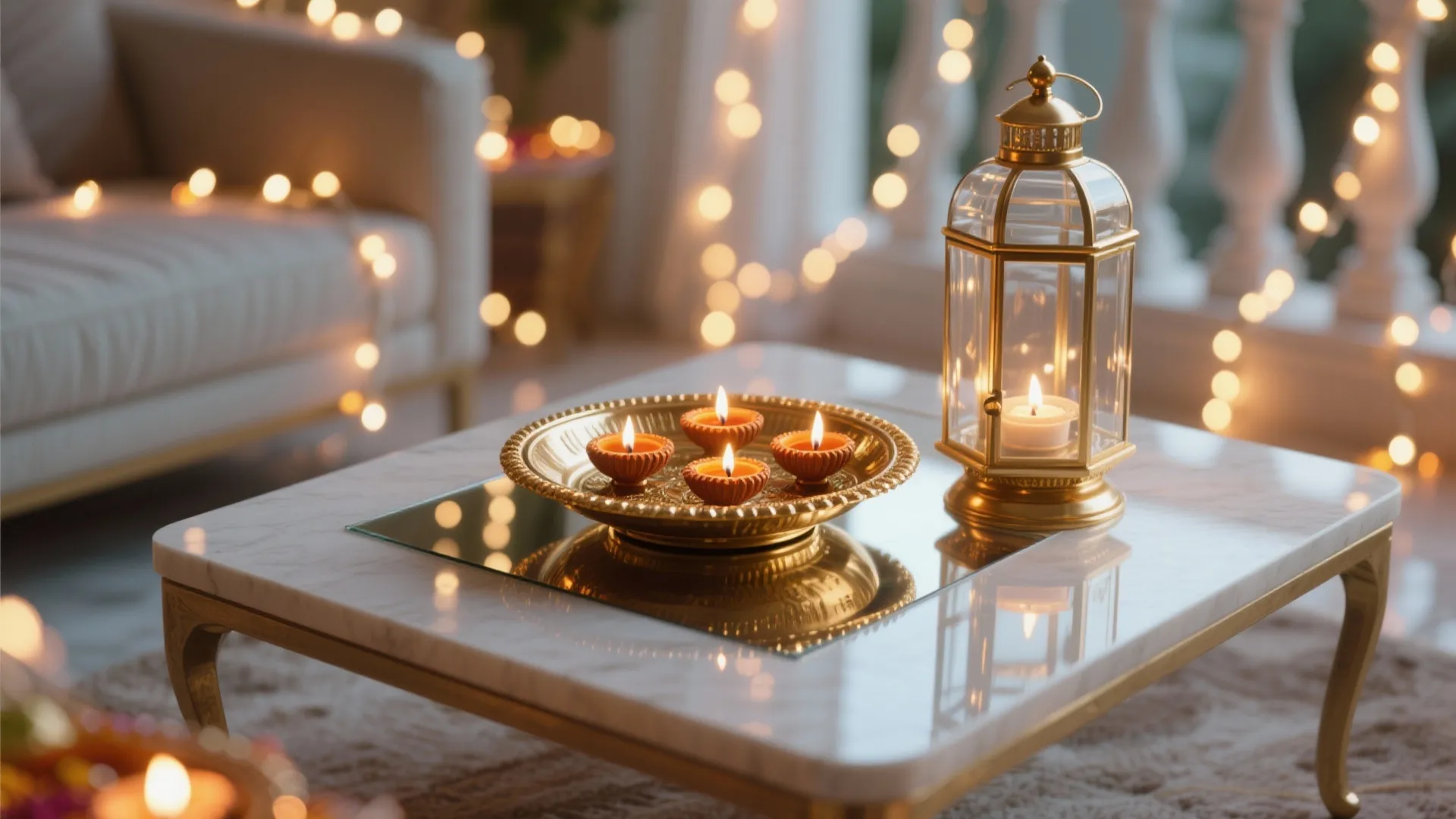 Brass, Mirrors, and Glass for a Sparkle-Forward Look