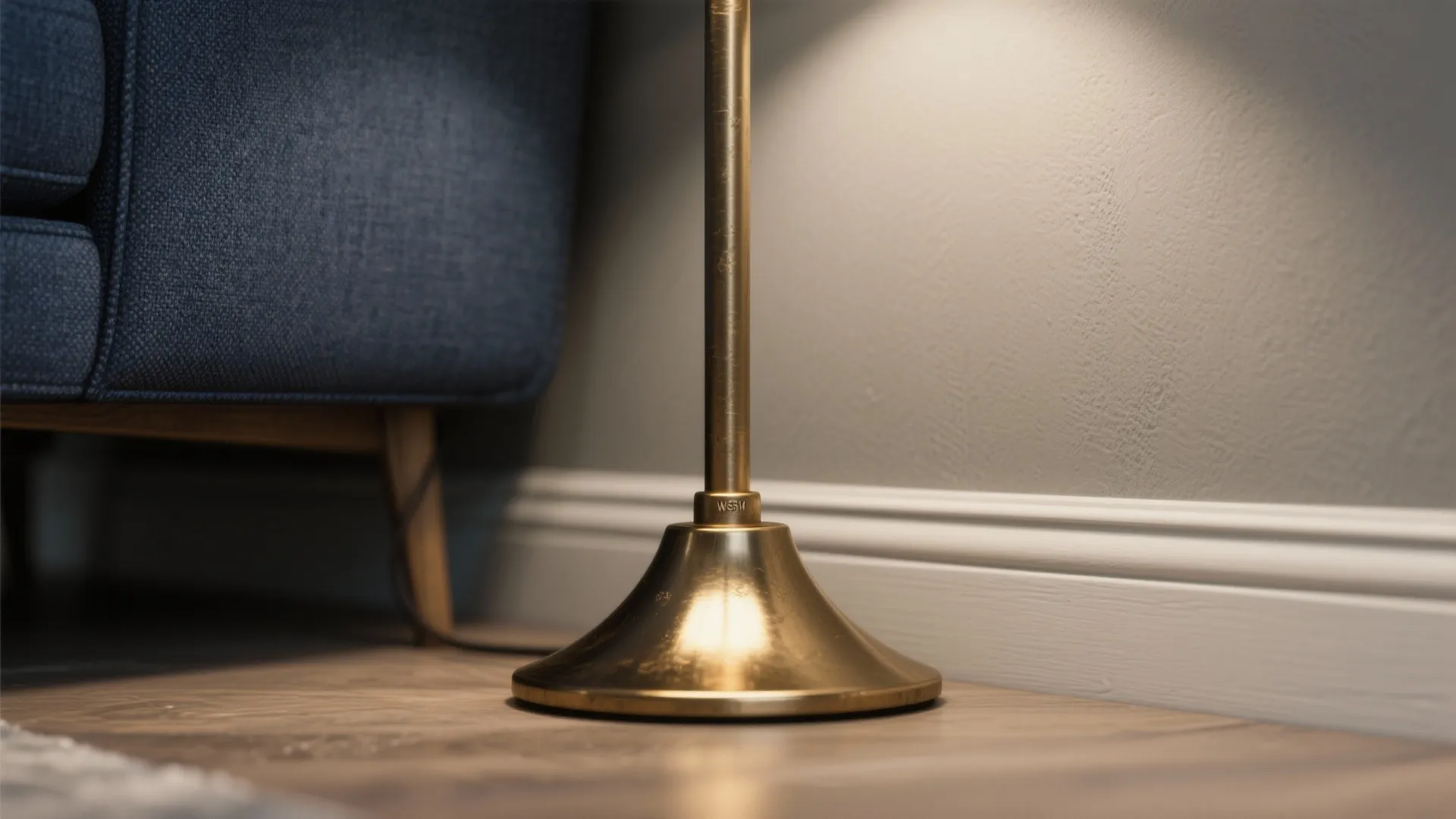 10. Mixing Metal Finishes with Navy and Grey