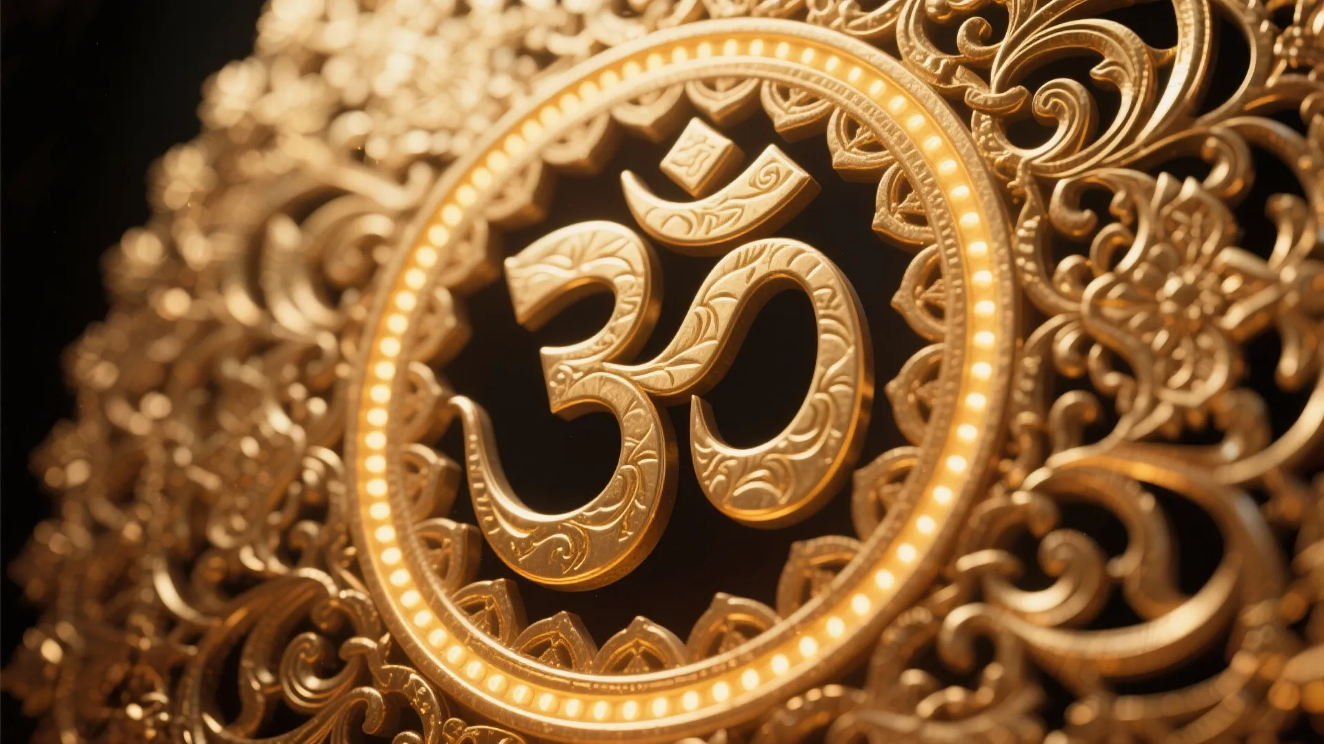 2. Brass Om Jali with Backlighting