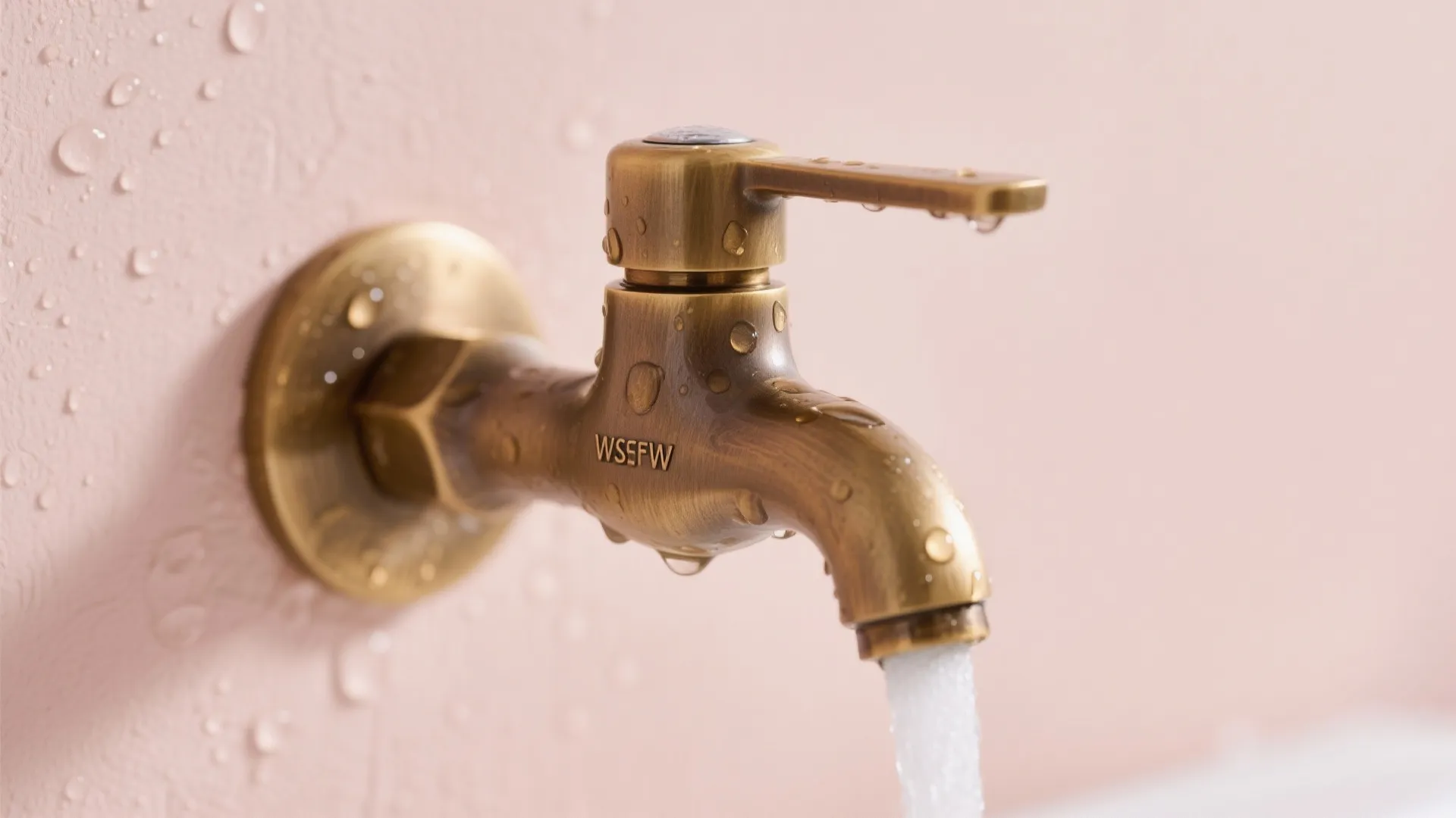 Soft Blush Walls with Warm Metals