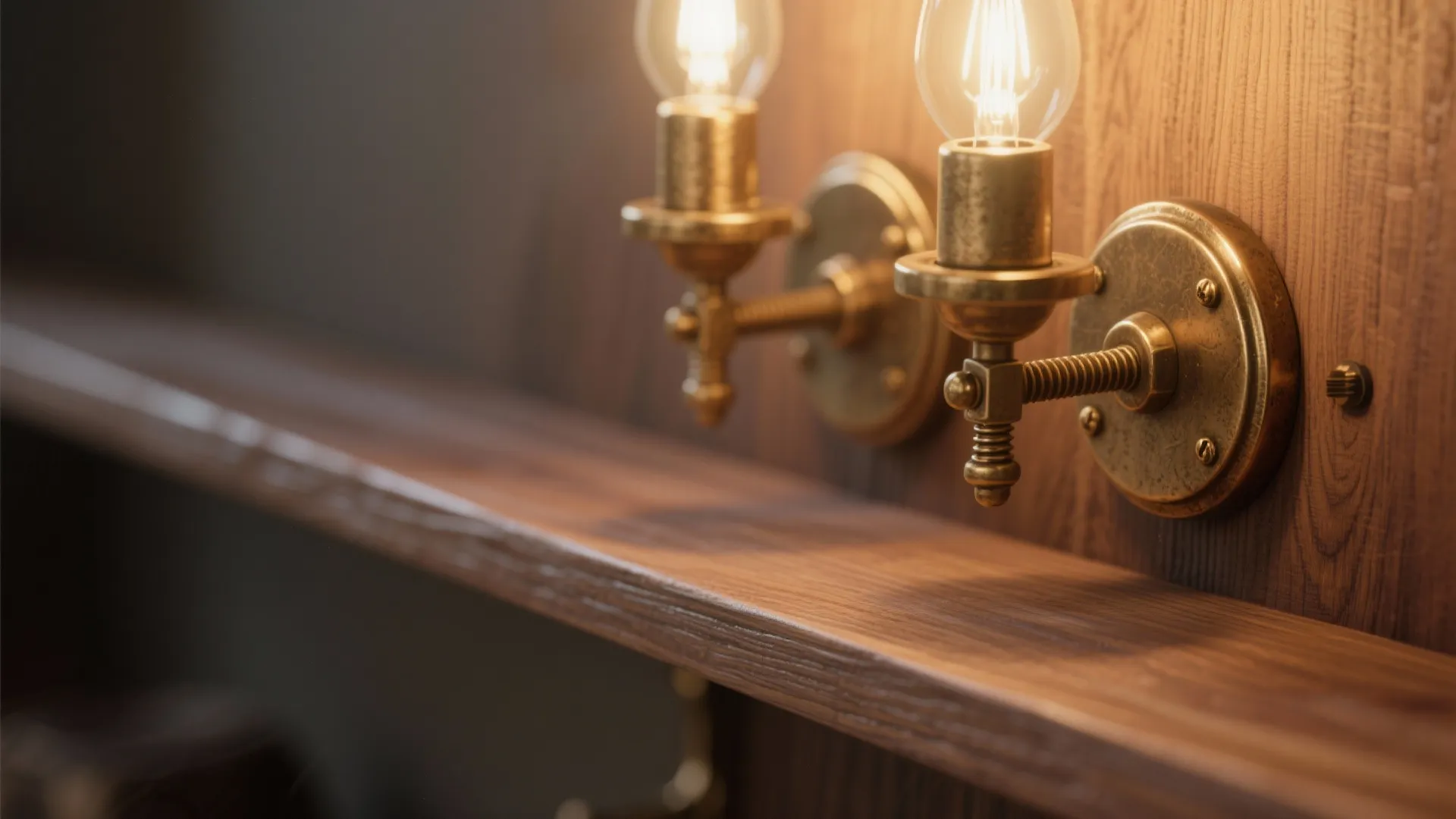 4) Warm Metals with Wood Accents