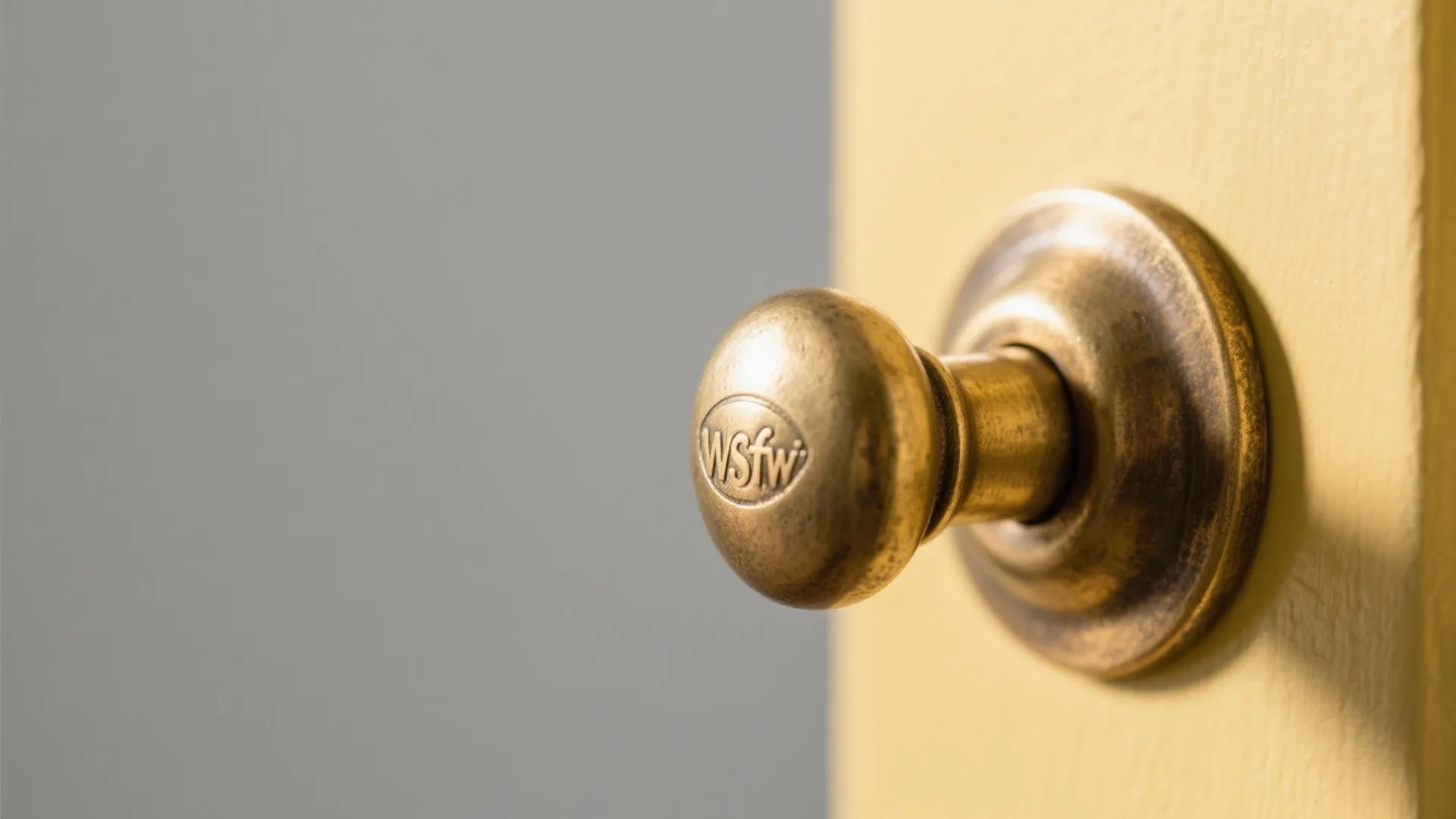 Pale Honey Walls + Brass Accents