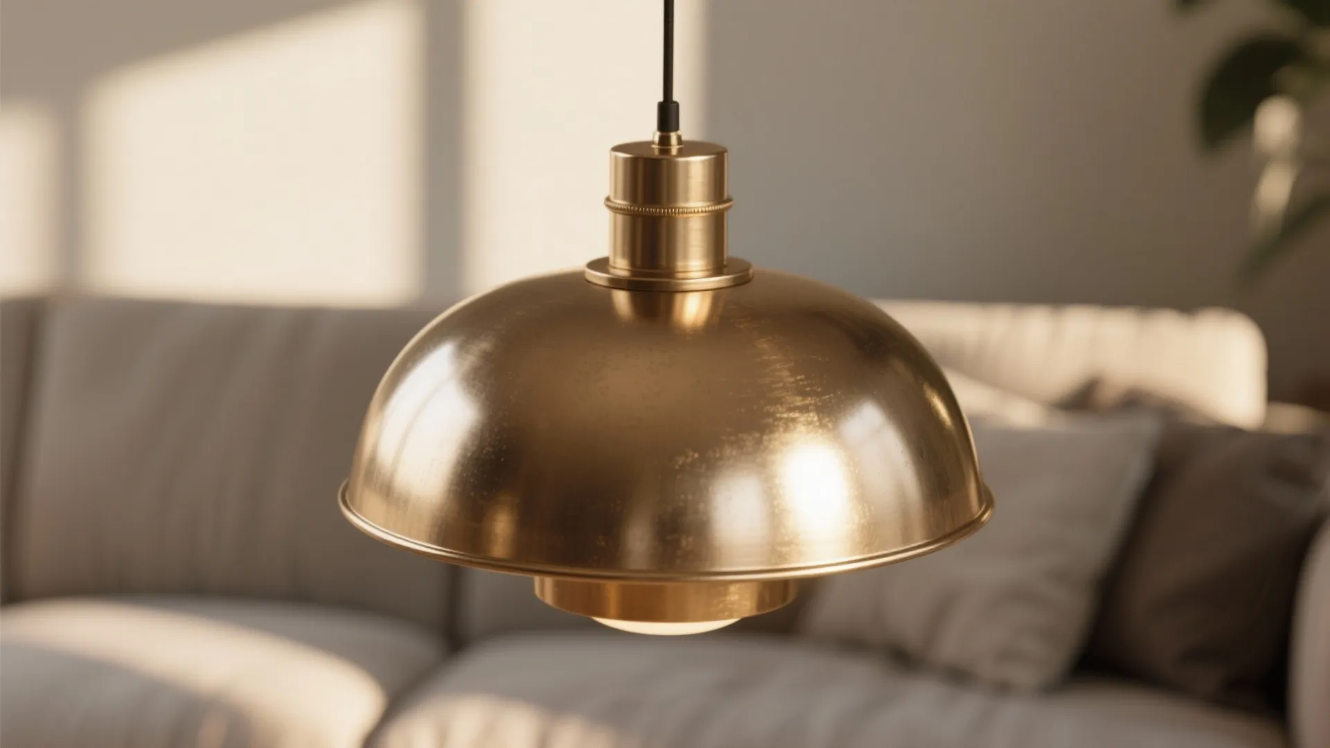 6. Statement Lighting in Brass or Matte Black
