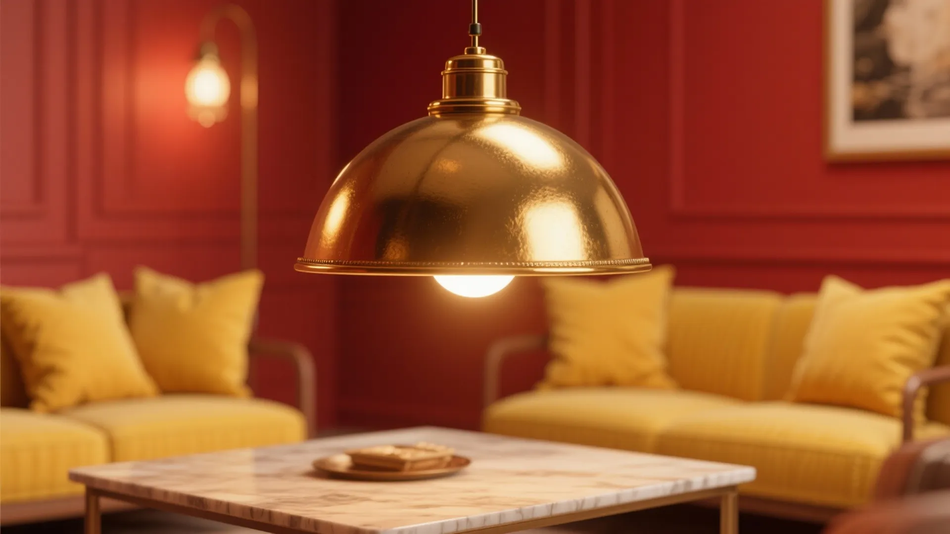 2. Golden Lighting Fixtures