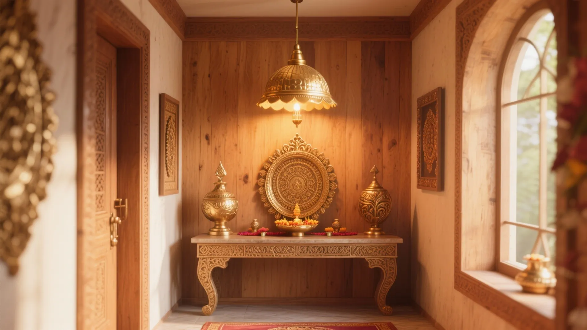 Hanging Brass Pendant