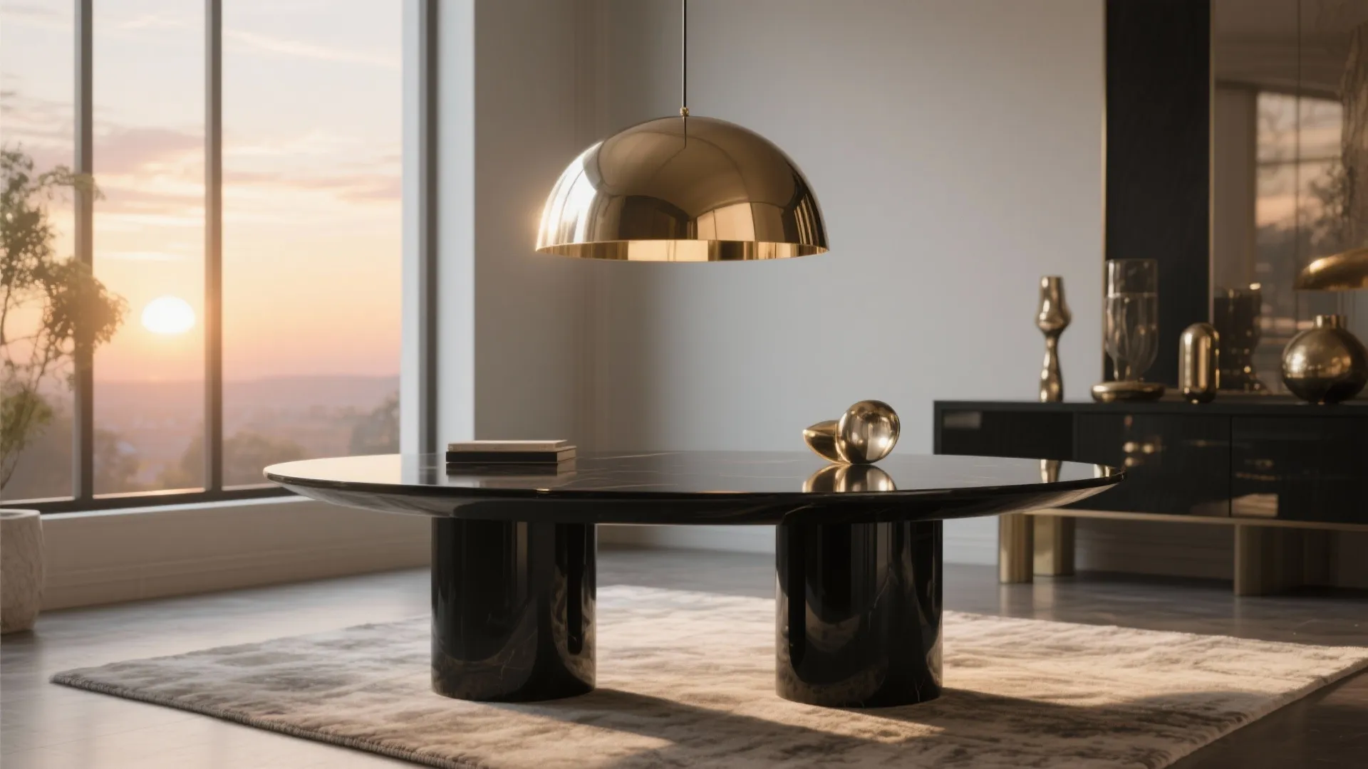 5. Reflective accents and strategic lighting