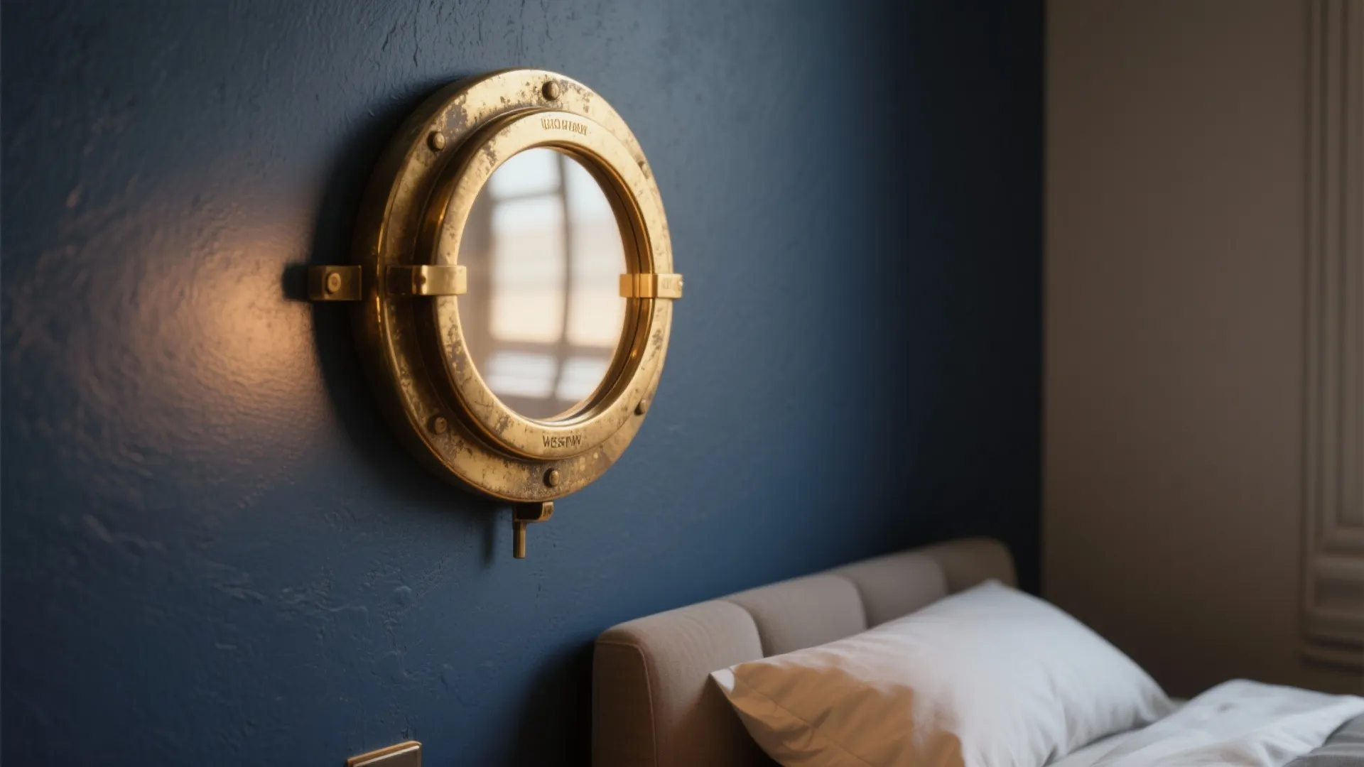 1. Brass Porthole Sconces