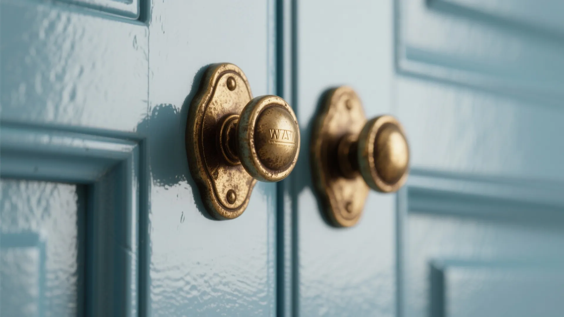 2. Add brass or aged gold hardware