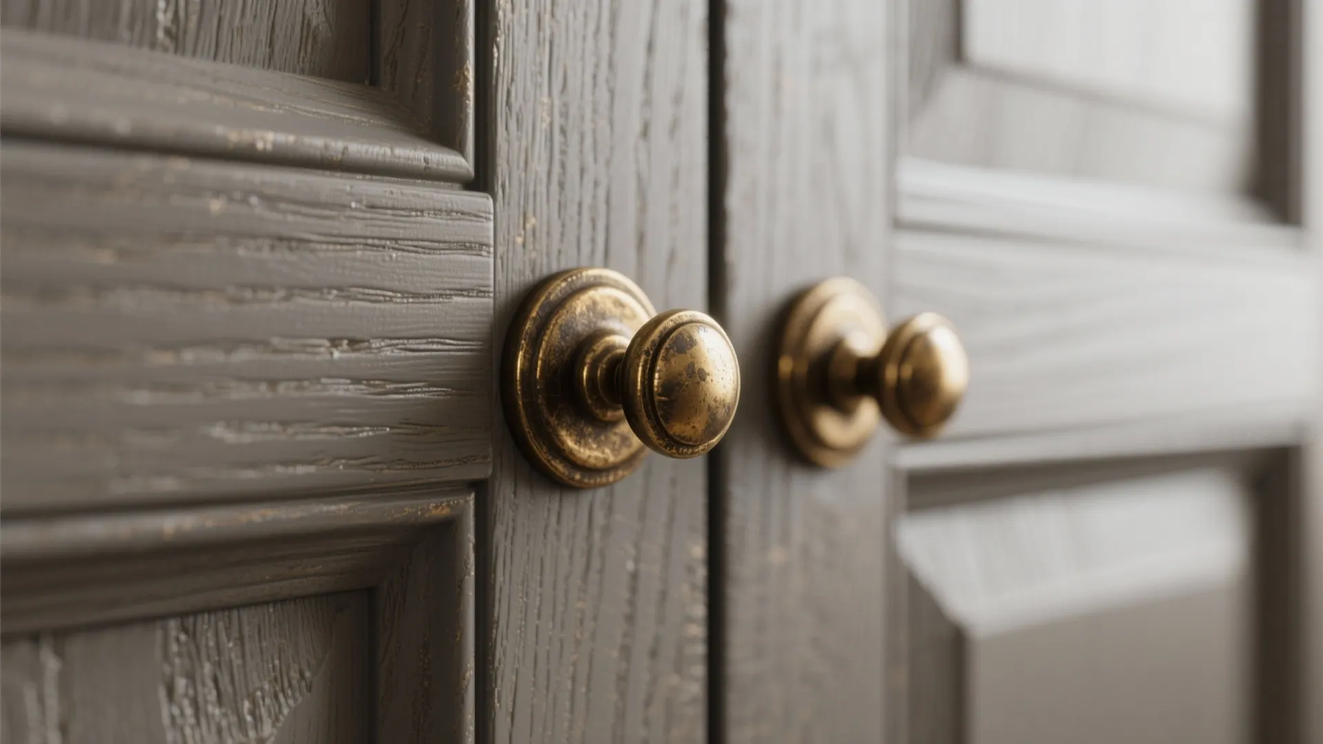 4. Contrast brass hardware for a luxe twist