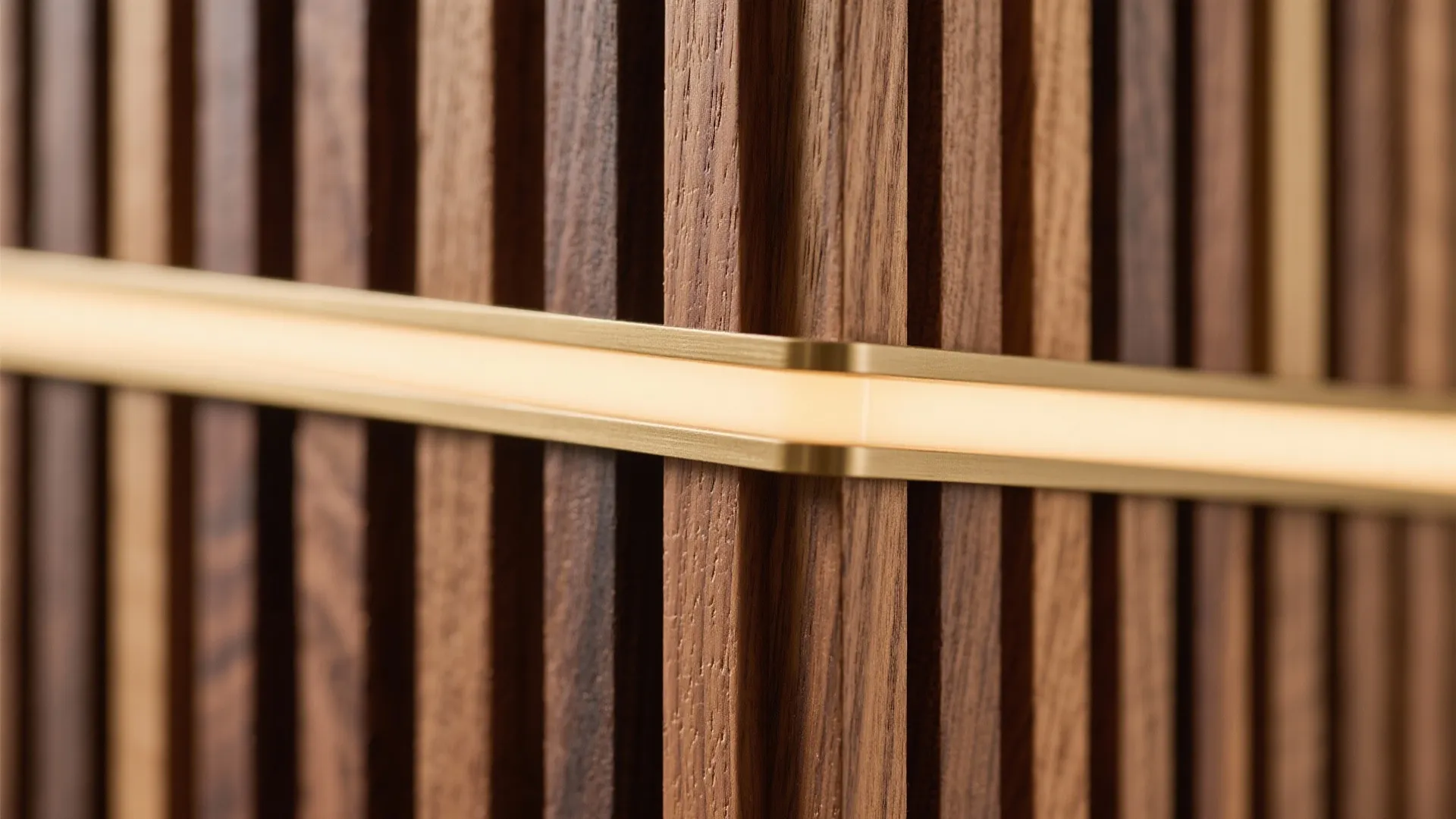 Mixed Material Feature Wall: Wood + Metal Details