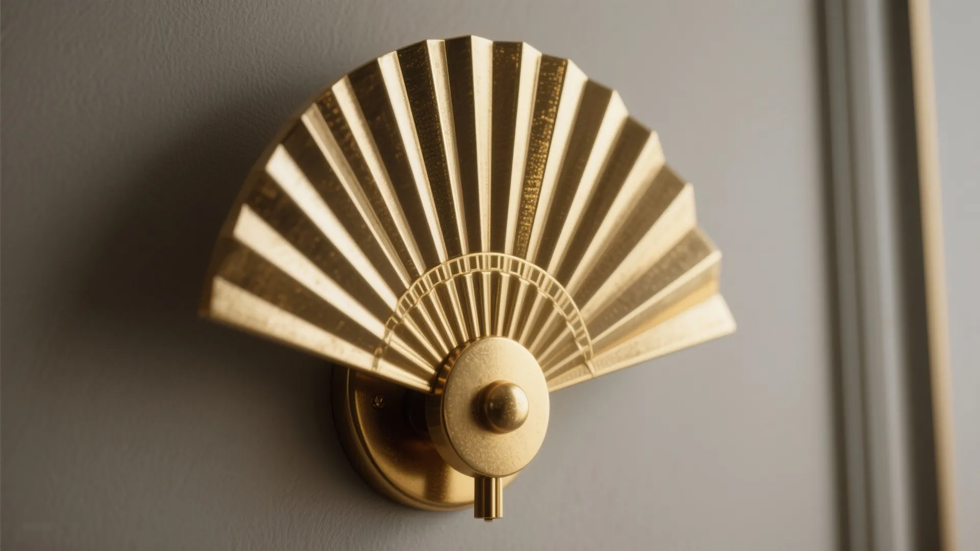 1. Geometric Brass Sconces for Narrow Hallways