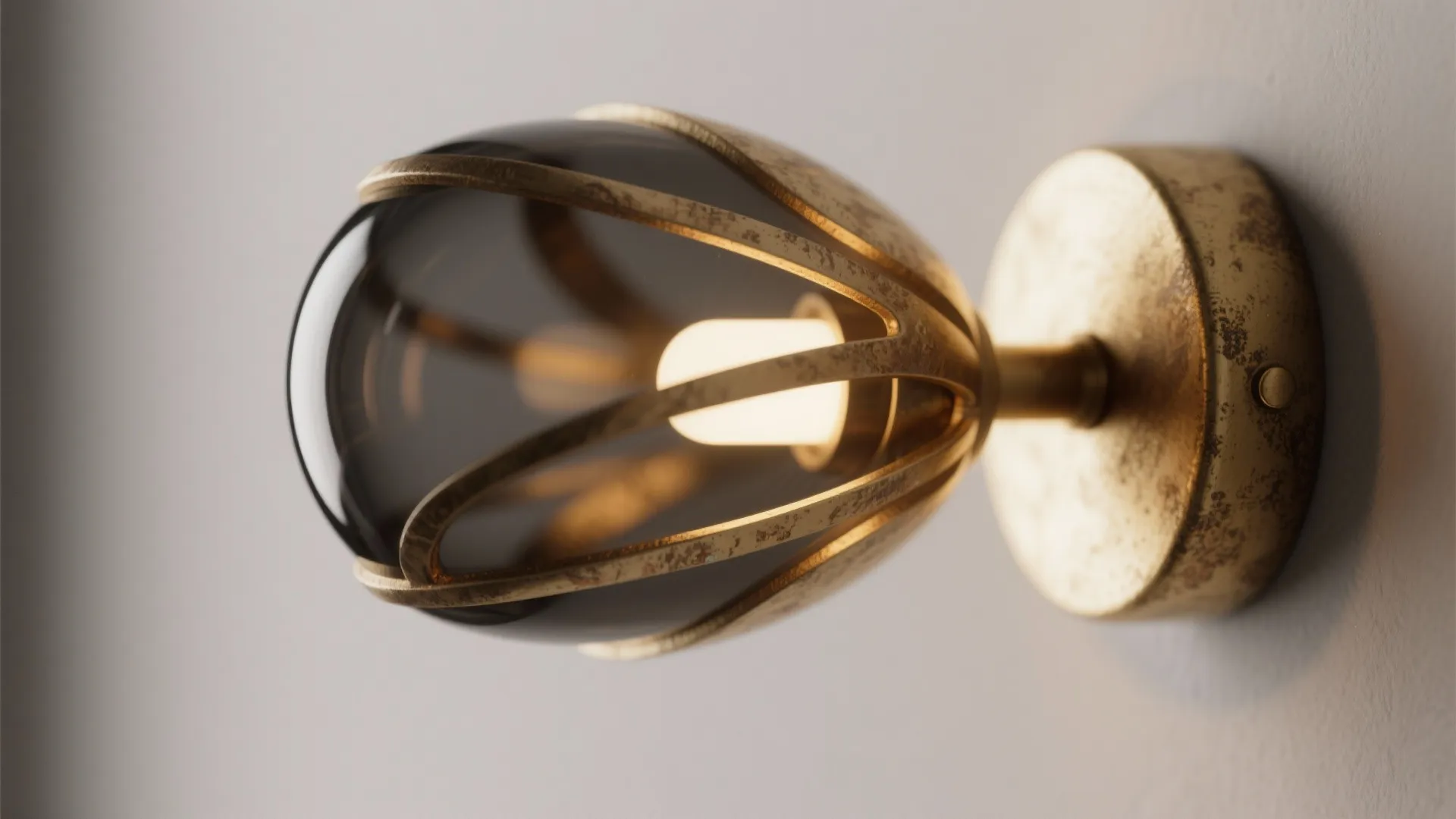 Statement wall lights as the room’s jewelry