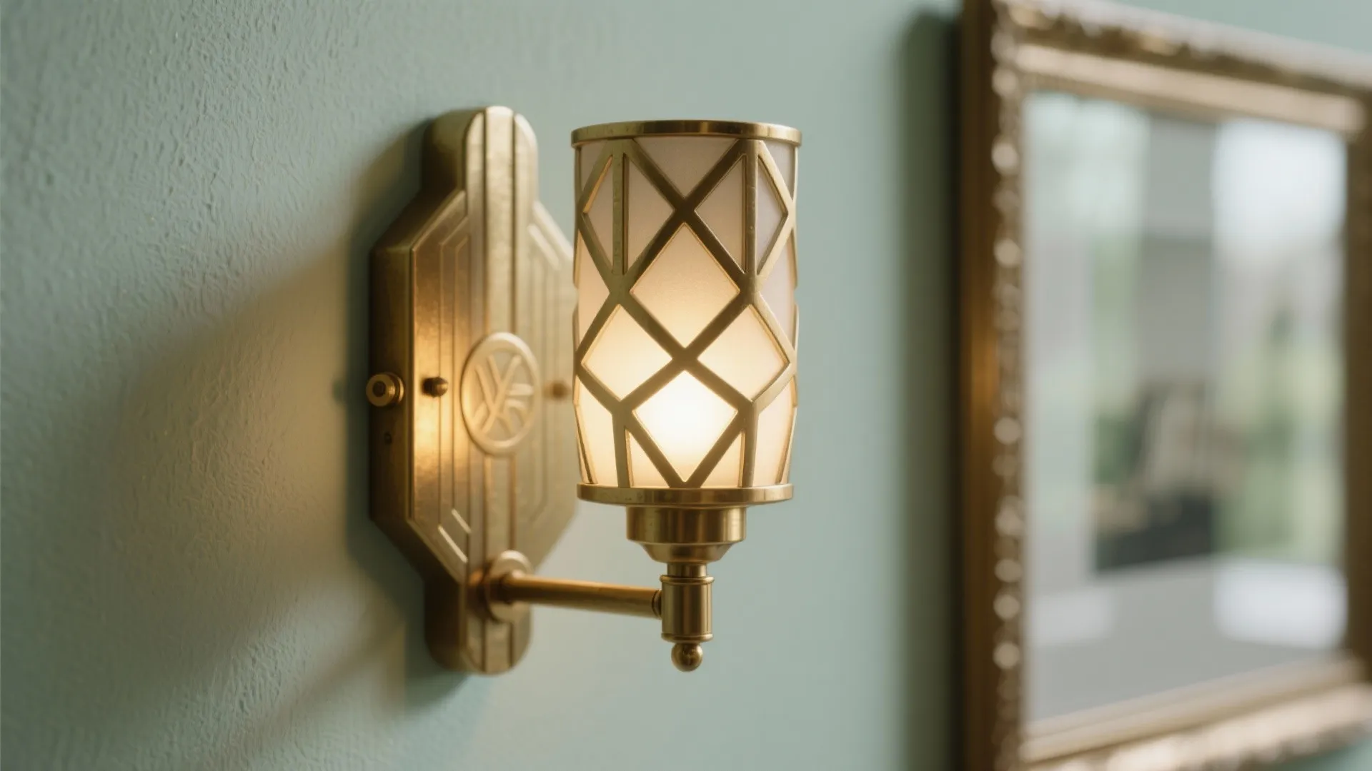 Brass Art Deco Sconces