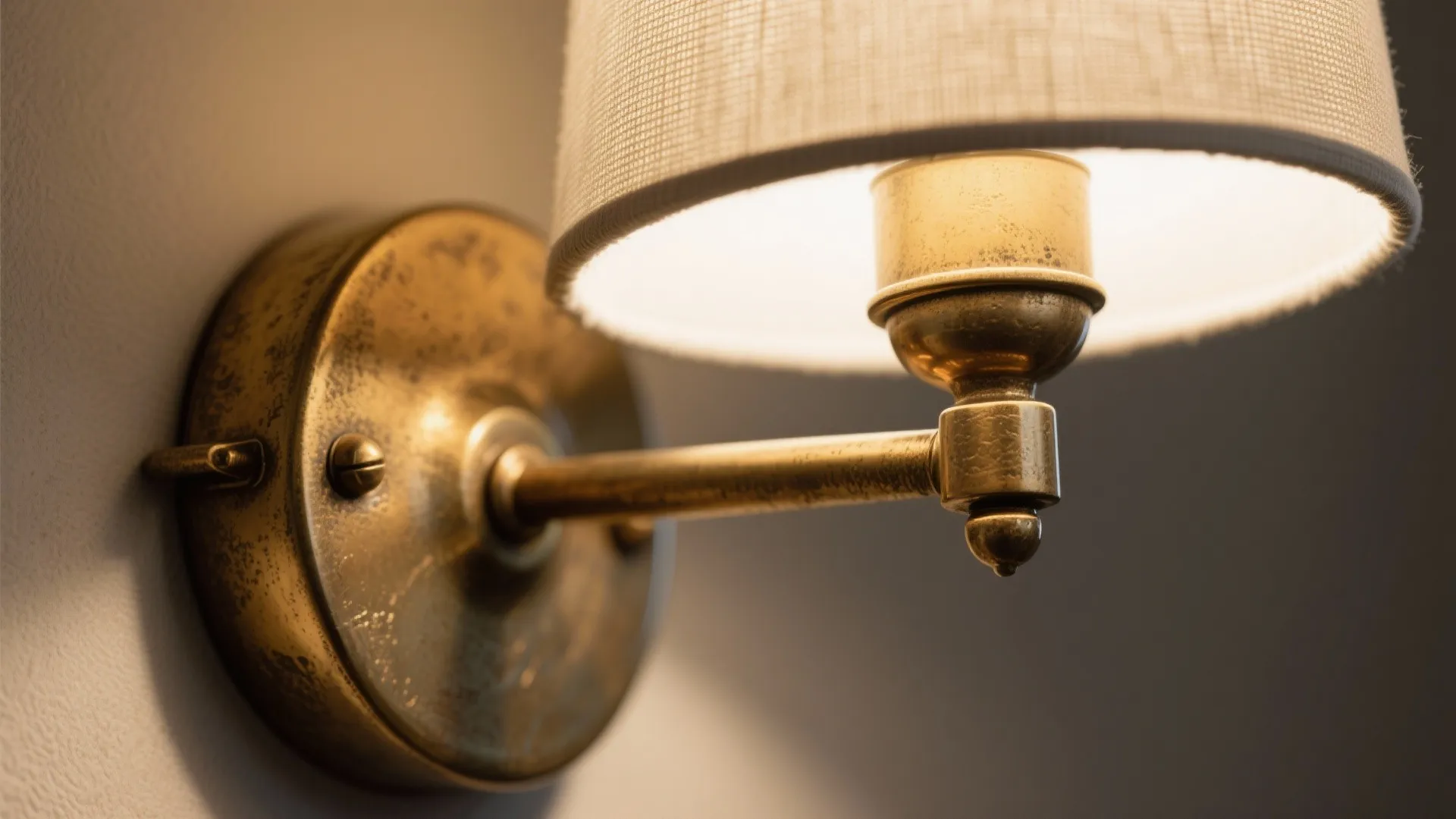 Brass and warm-metal finishes for character