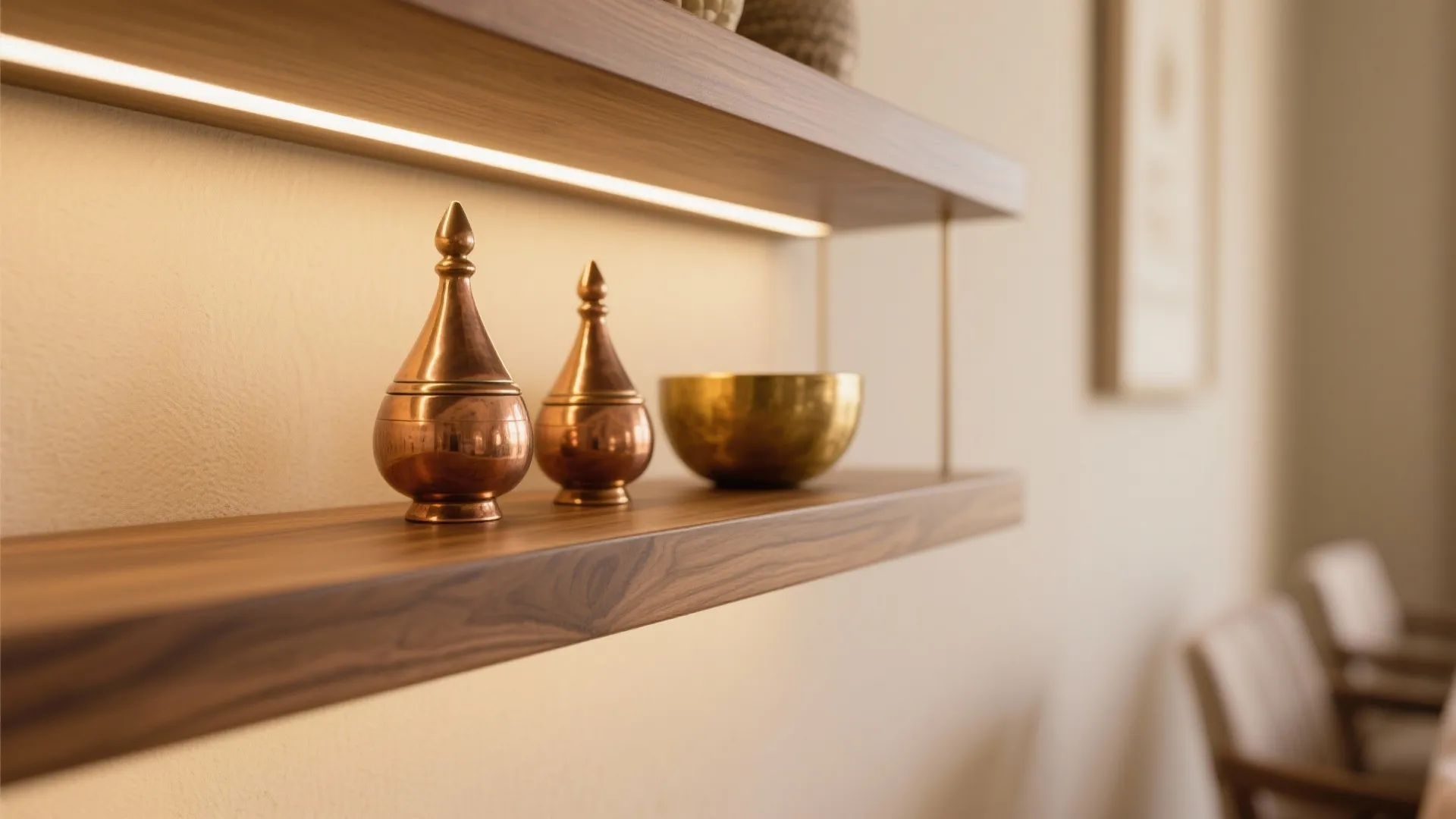 Minimalist Storage with Indian Warmth