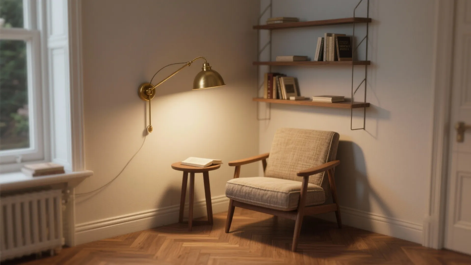 2. Use wall-mounted fixtures to free up floor space