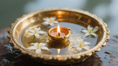 Serene Water Candle Ritual for Calming Home Spaces