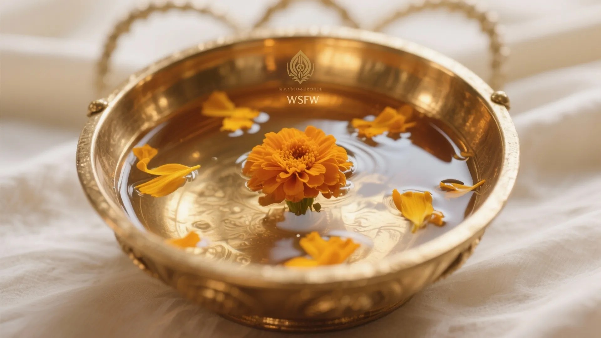 Minimal Sacred Niche with Brass Accents